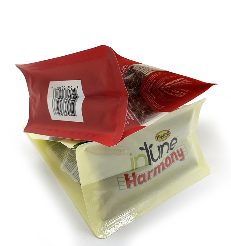 Sacs à gousset à fond plat en plastique imprimés personnalisés, emballage d'aliments pour chiens, sac d'aliments pour animaux de compagnie avec fermeture éclair