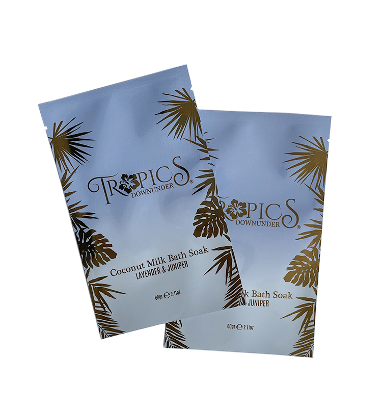 Sac d'emballage de masque facial de paquet de pochette de sachet cosmétique OEM