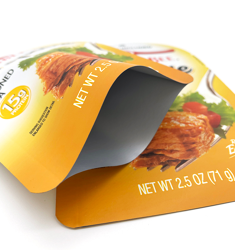 Poche faite sur commande de fond plat de catégorie comestible avec des sacs transparents de tirette