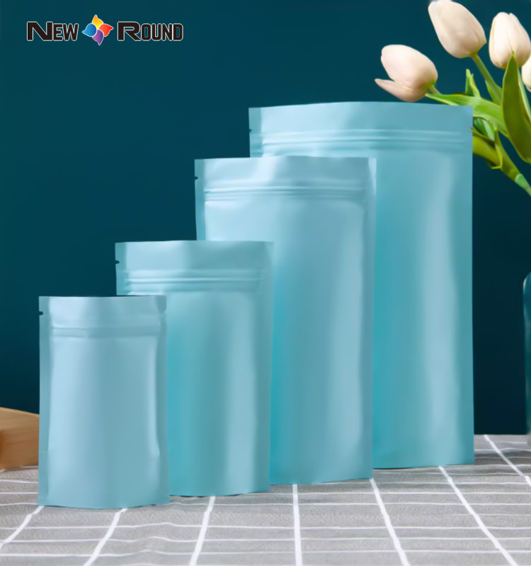 Pochette en plastique recyclable à fond plat