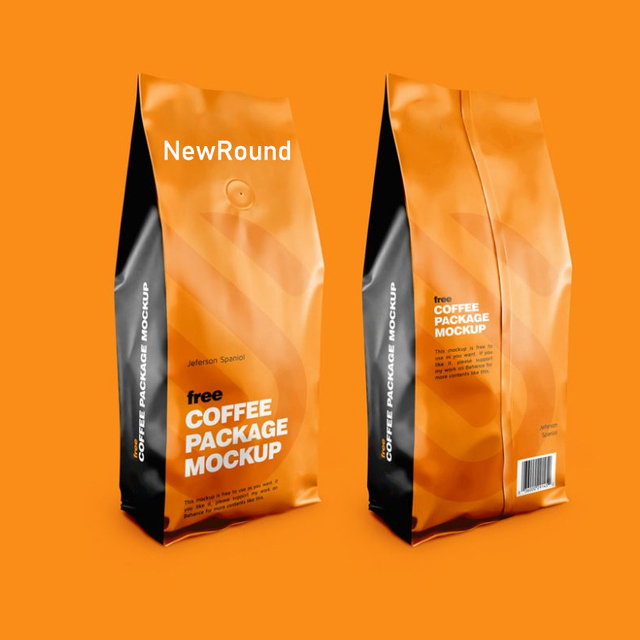 Sacs de gousset côté café avec vanne dégazée à sens unique