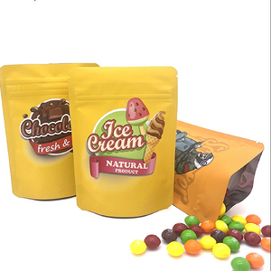 Sacs d'emballage en aluminium Ziplock, vente en gros, sacs en plastique holographiques à fermeture éclair, à l'épreuve des enfants, sacs Mylar 3.5 pour l'emballage