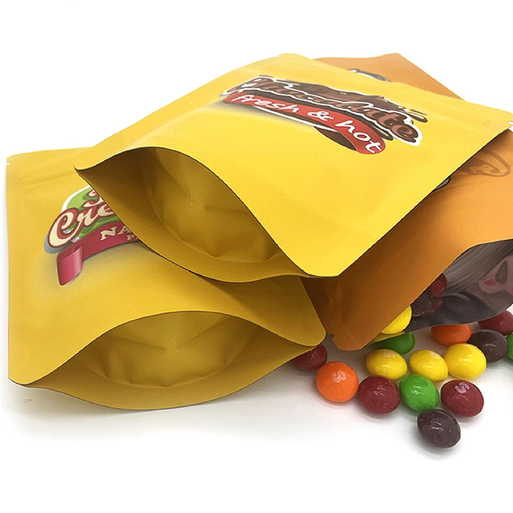 Sacs d'emballage en aluminium Ziplock, vente en gros, sacs en plastique holographiques à fermeture éclair, à l'épreuve des enfants, sacs Mylar 3.5 pour l'emballage