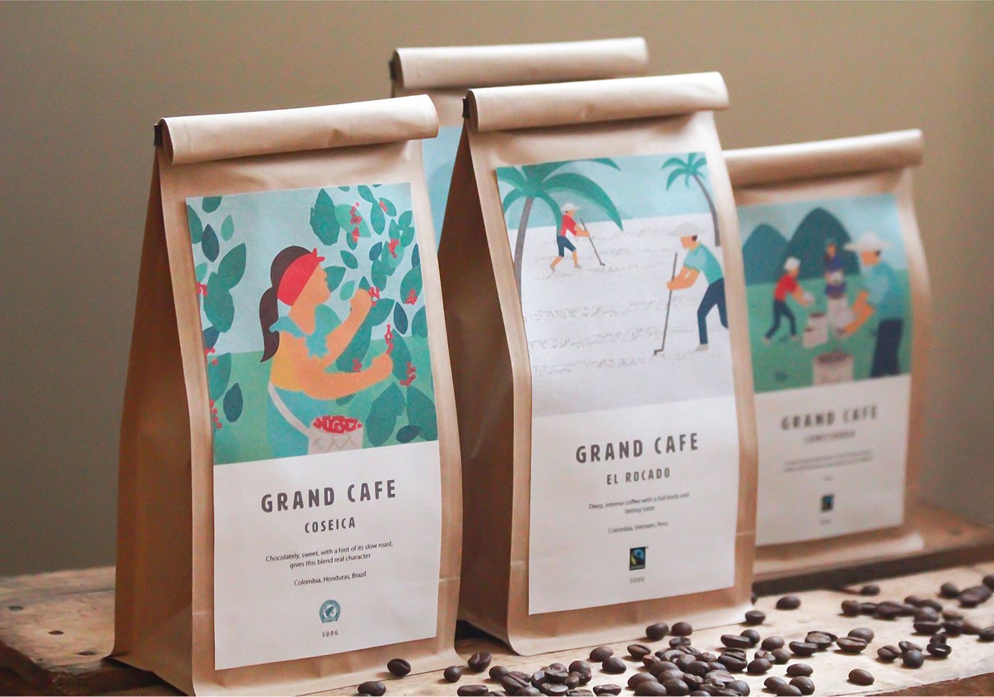 Eco-friendly flat bottom packaging Sacs inférieurs plats de grande capacité