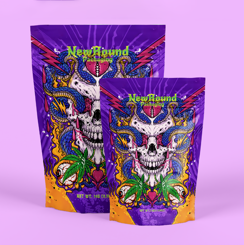 Sacs ziplock en Mylar Blunt pour cannabis