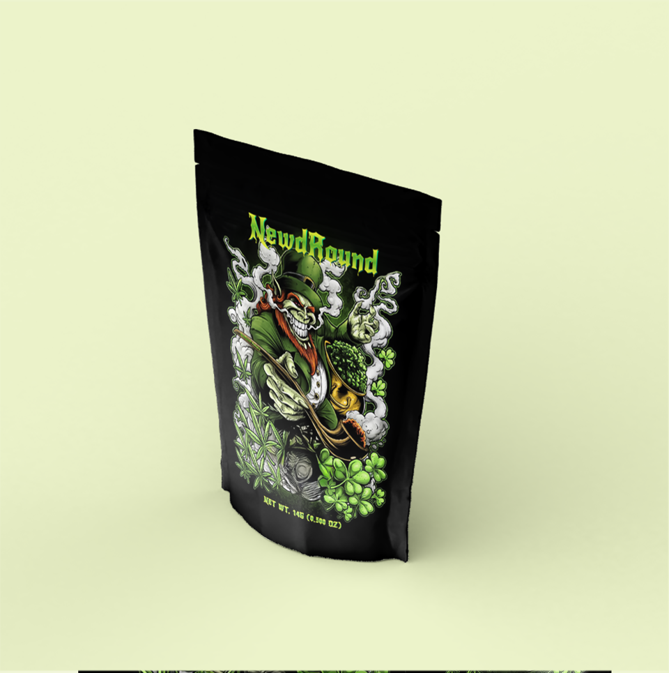 Sacs refermables holographiques de Mylar de serrure de fermeture éclair de preuve d'odeur de cannabis