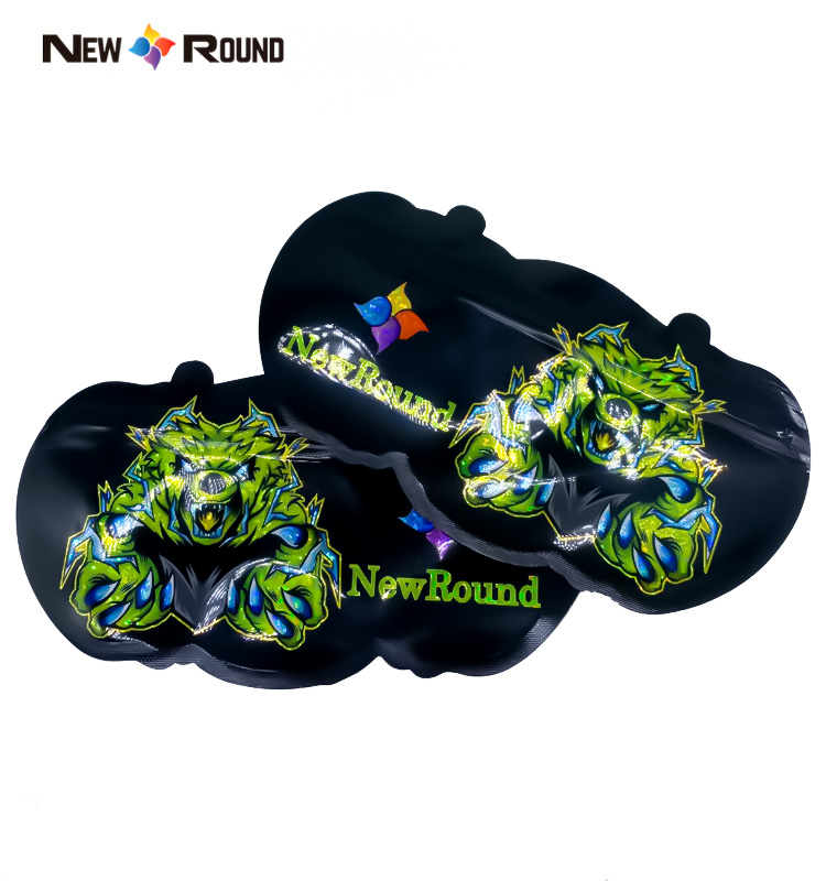 Emballage en plastique de sac de nourriture de Mylar de poche d'impression directe imprimée par forme de tirette