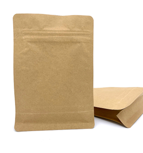 Sac à fond carré en papier kraft, sac en papier jetable épais résistant à l'huile