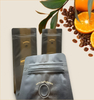 Sac de café à fond plat avec valve et emballage de café à fermeture éclair pour grain de café