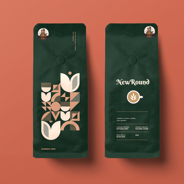 Sacs de gousset côté compostable pour café spécialisé