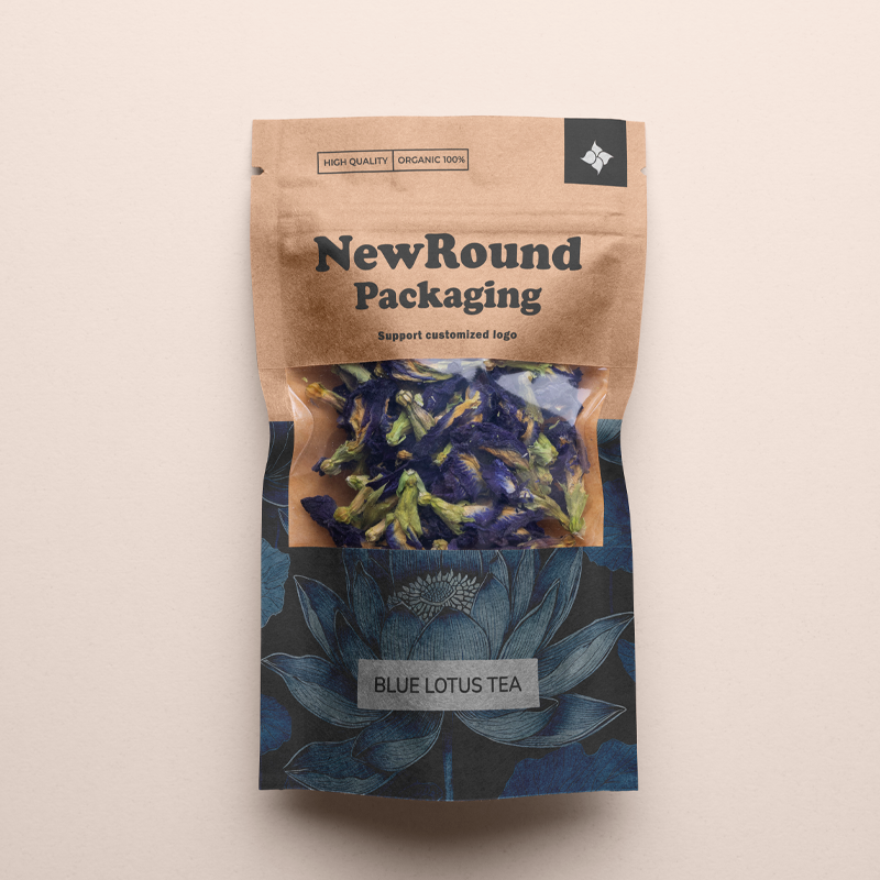 Les pochettes Kraft imprimées personnalisées avec fenêtre transparente 