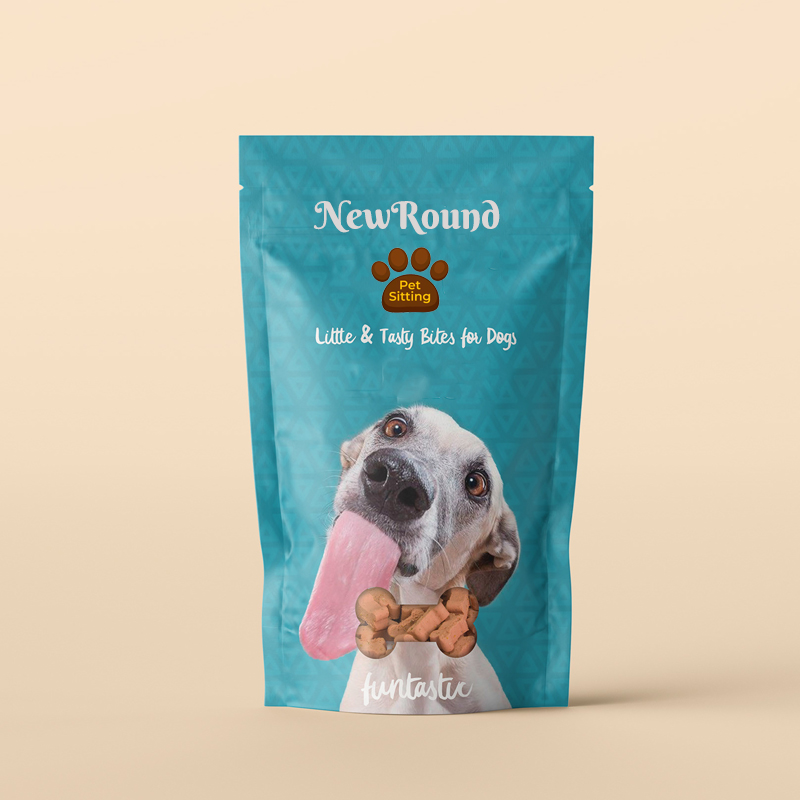 Éco-convivial Pouche debout pour les friandises pour chiens biologiques - réutilisables et compostables