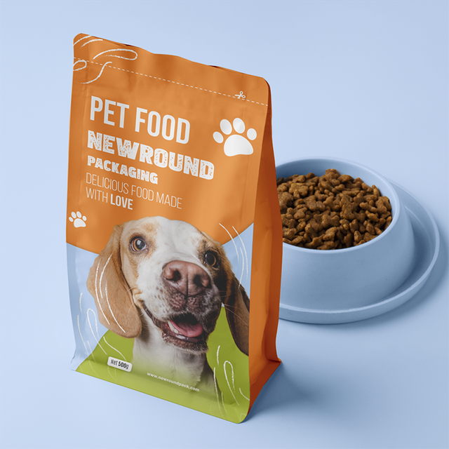Sachets alimentaires pour chiens à fond plat 100% recyclables