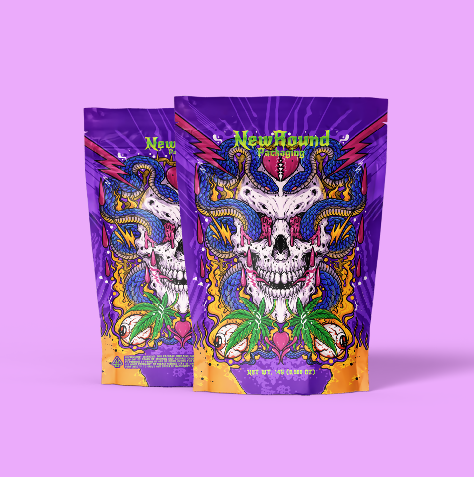 Sacs ziplock en Mylar Blunt pour cannabis