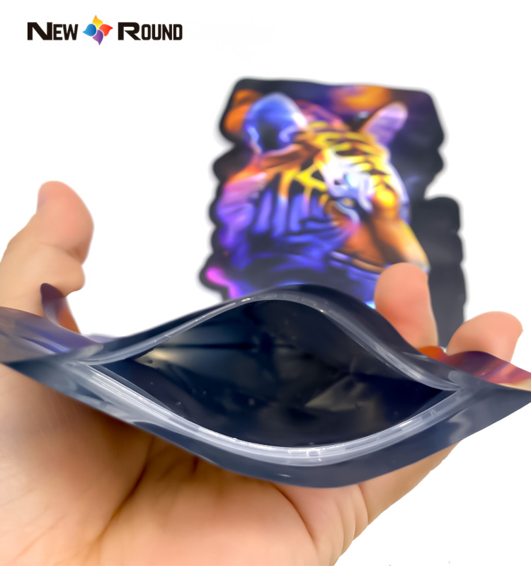 Usines de pochettes en forme de Chine Sacs anti-odeur Mylar en gros