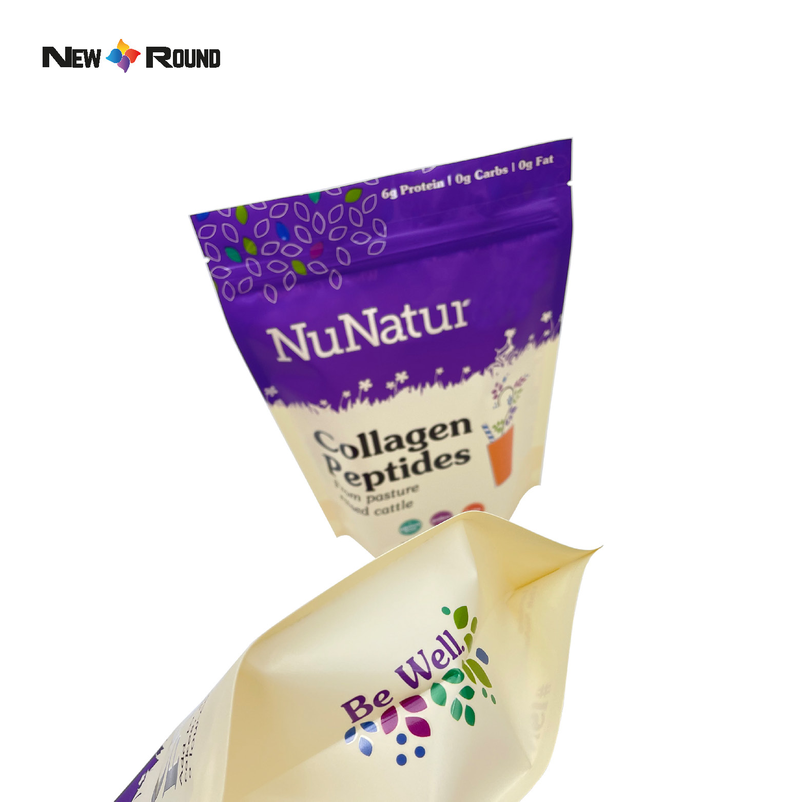 Original Pochette debout imprimée personnalisée, emballage plastique à fermeture éclair, petits sacs