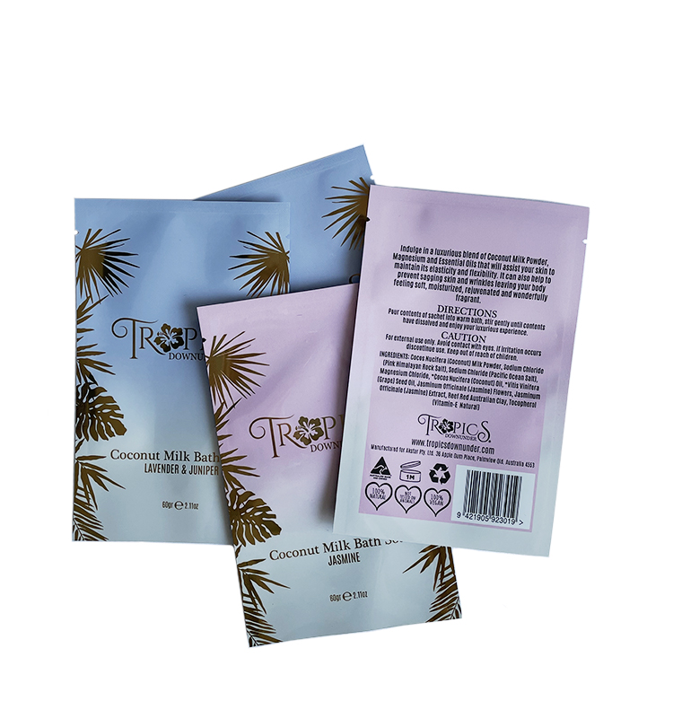 Sac d'emballage de masque facial de paquet de pochette de sachet cosmétique OEM