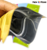Pochette plate avec logo personnalisé avec pochette alimentaire à fond plat à fermeture éclair