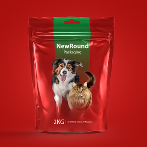 L'impression faite sur commande refermable d'aliment pour animaux familiers recyclable tiennent l'emballage de poche lyophilisé