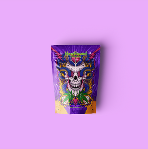 Pochette debout à fermeture éclair en Mylar Blunt Cannabis