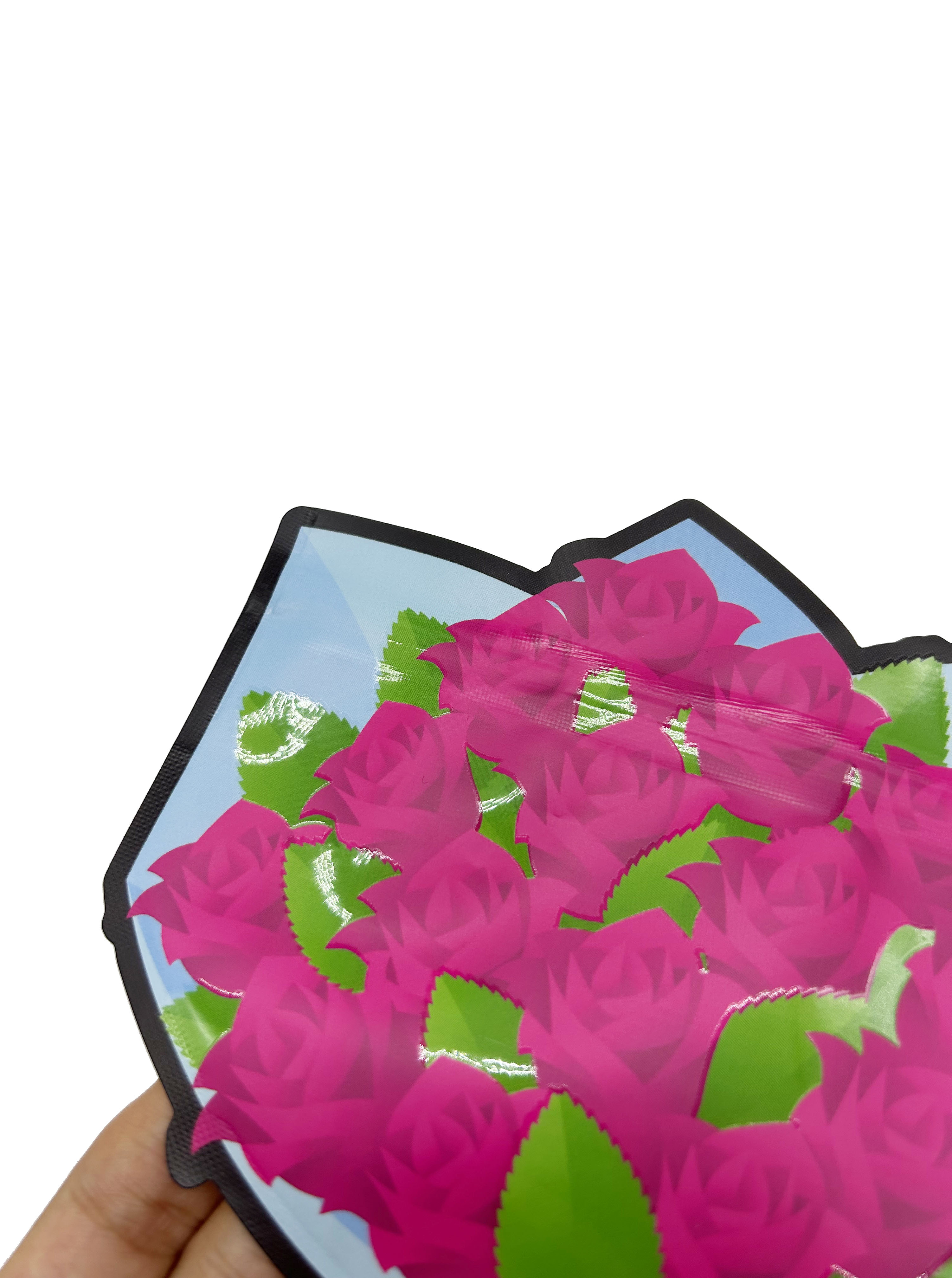 Sac personnalisé à fermeture éclair en aluminium anti-odeur de 3.5g, mat avec tache UV, emballage de gommes à bonbons, sac en Mylar découpé avec des matrices de forme spéciale