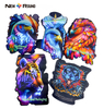 Sacs en Mylar personnalisés Gummies, série d'animaux noirs, pochette en plastique de forme spéciale, vente en gros
