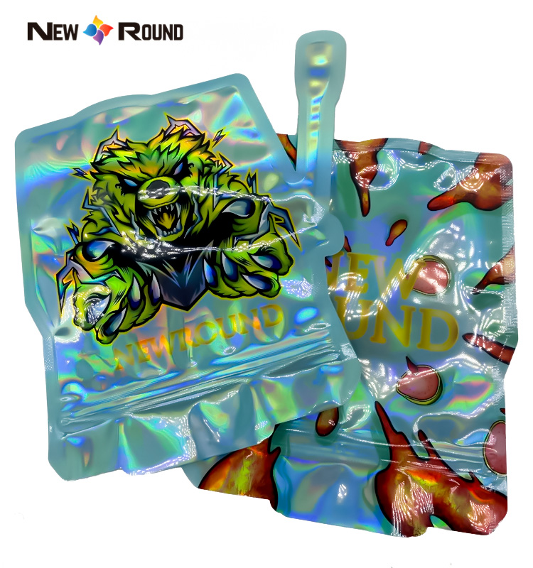 pochette en forme d'oem sacs en mylar de forme spéciale