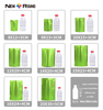 La couleur double face mate en plastique tient le sac d'emballage de tirette