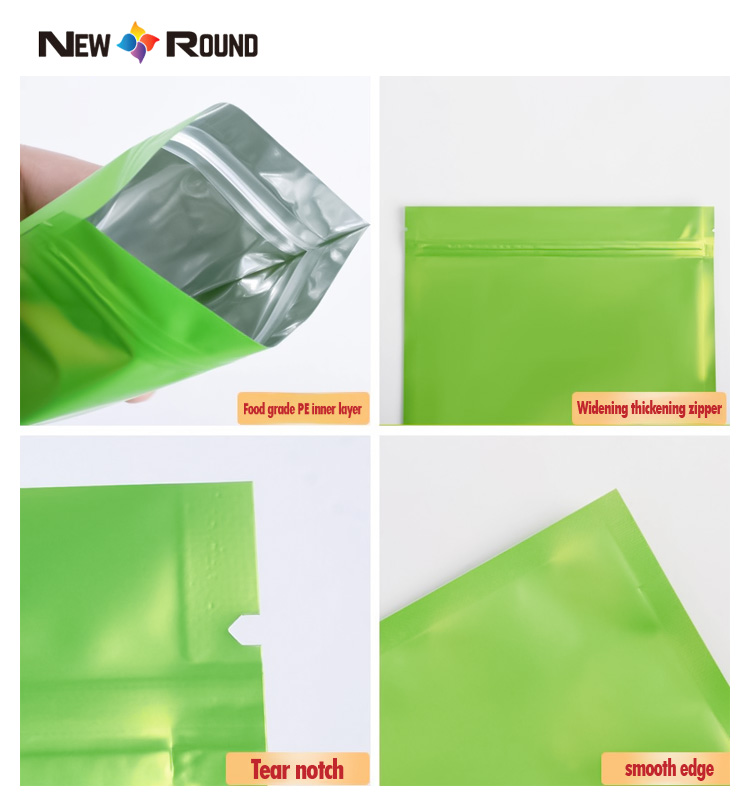  Le sac zip-lock de tirette de Mylar tiennent la poche Doypack pour le casse-croûte d'écrous