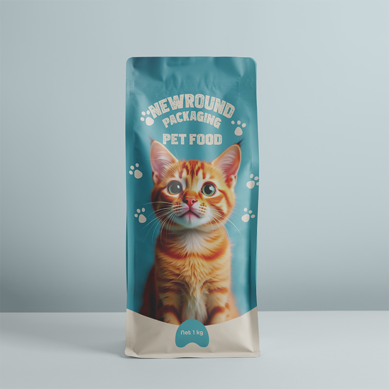 Sacts de gousset latéraux à feuilles de première papier pour nourriture pour animaux de compagnie