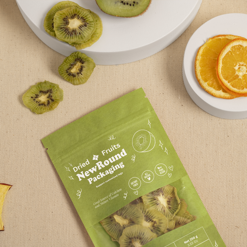 Soupchez la pochette en papier Kraft Fruit avec fenêtre 
