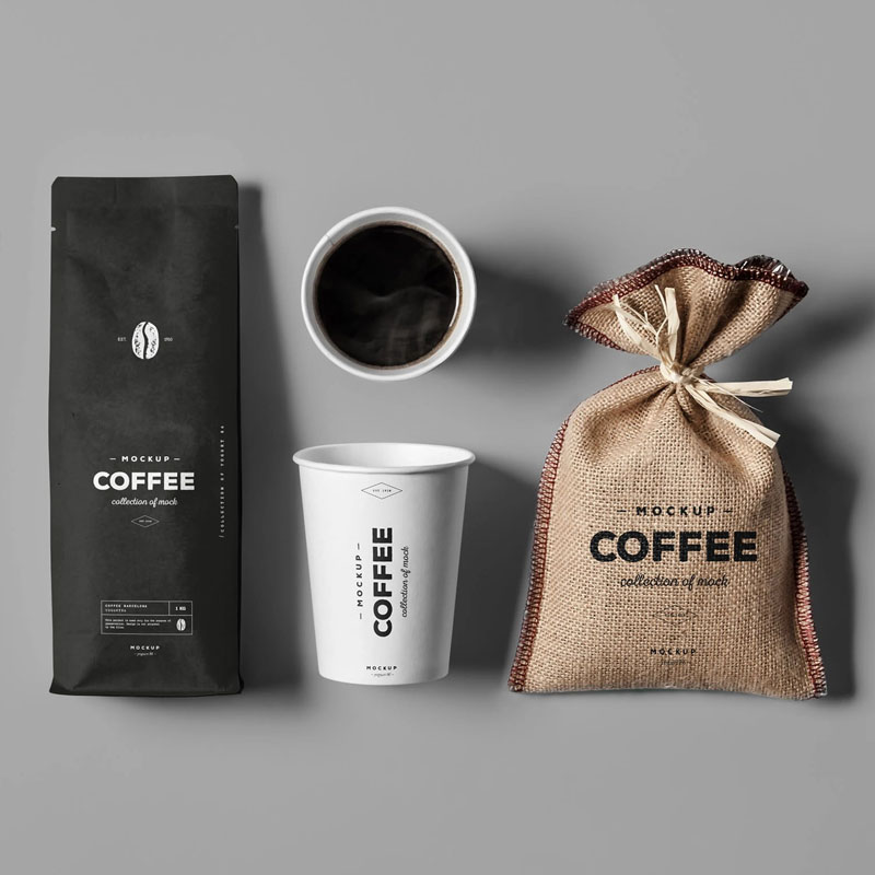 Sacs à double usage compostables pour café et collations