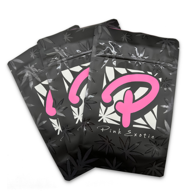 Tenez le sac Mylar imprimé personnalisé par pochette Doypack avec des sacs en Mylar anti-odeur brillants UV 7g 14g sacs d'emballage comestibles 