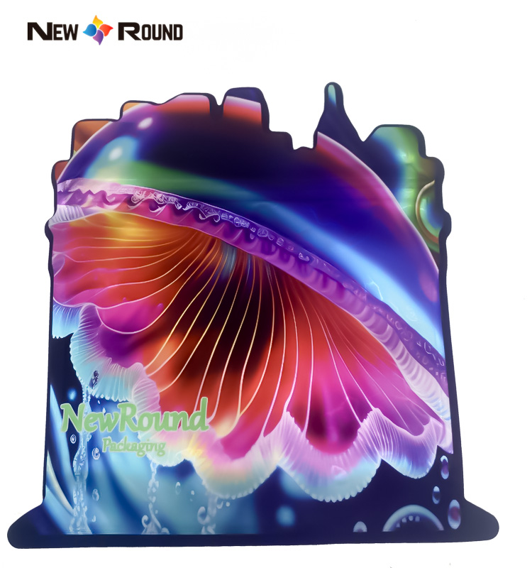 Sac anti-odeur en Mylar de poche de forme personnalisée d'emballage durable