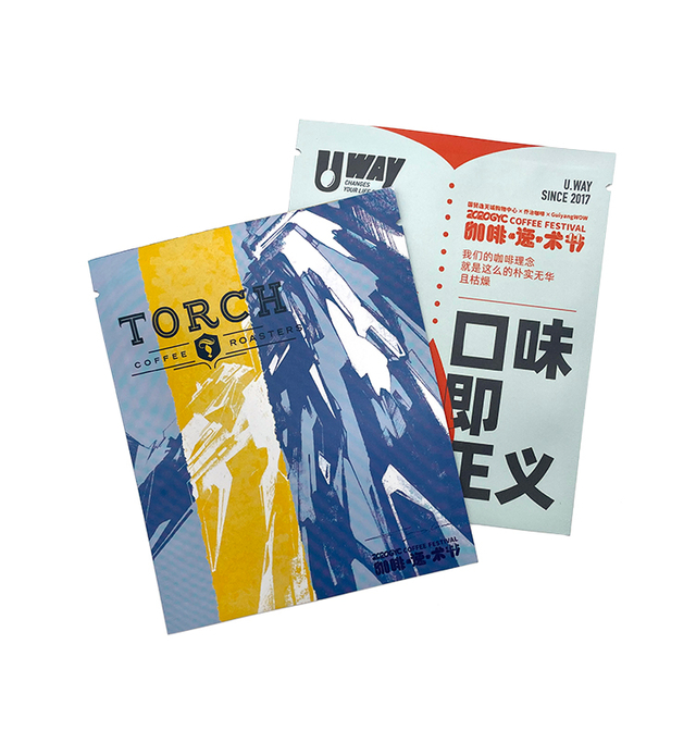 Pochette debout mate imprimée personnalisée, sac en Mylar en aluminium, emballage de café, sacs en plastique avec fermeture éclair