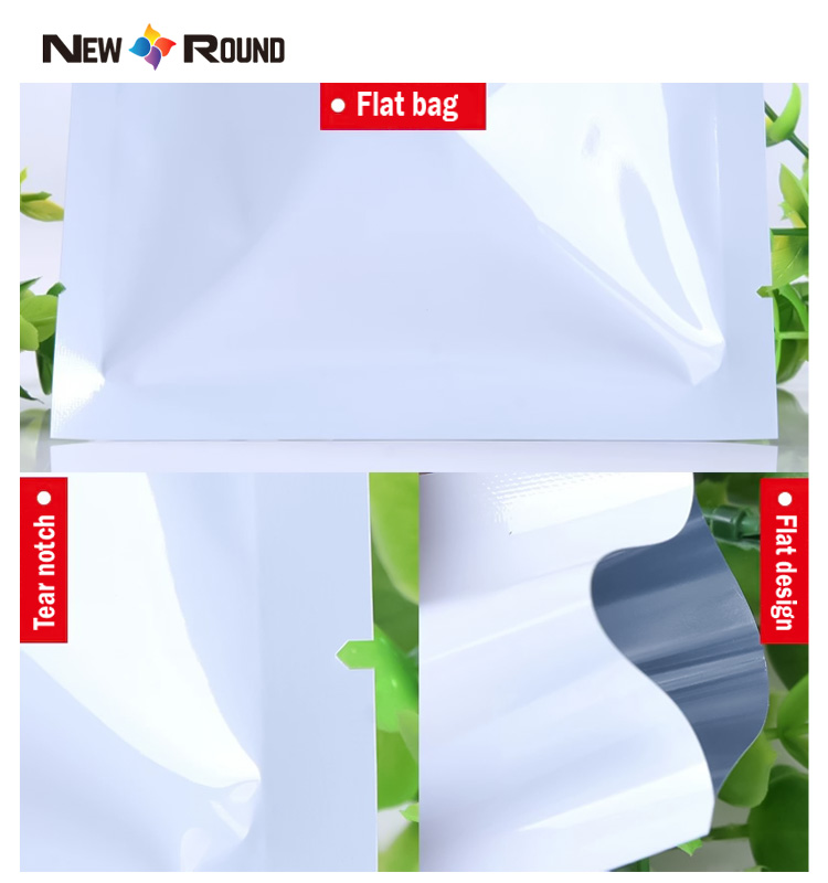 La nourriture zip-lock refermable imprimée par coutume a découpé la preuve d'odeur de sac tiennent les poches
