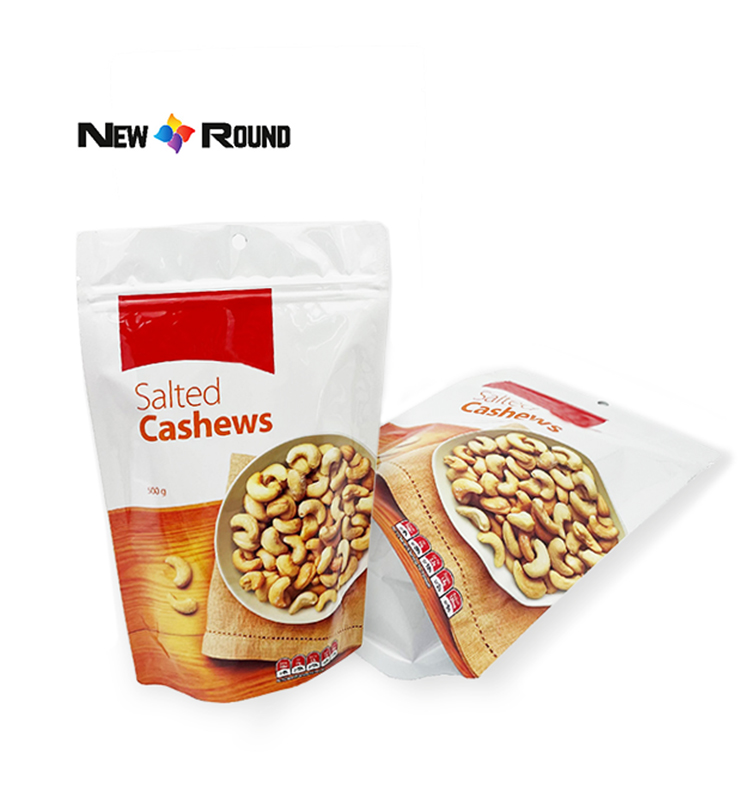  Pochette debout, noix de cajou, noix d'arachide, fruits secs, plantain, chips, sac d'emballage alimentaire