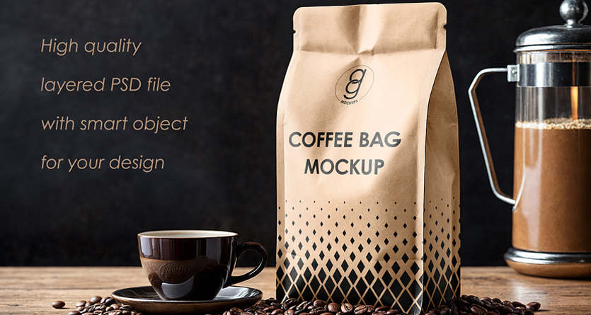 Sacs à canon côté café avec valve 