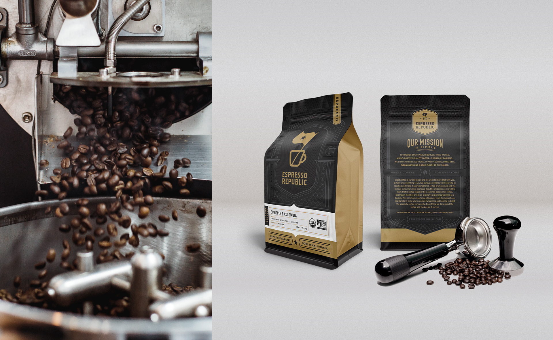 Sacs de soupape de caf&eacute; en plastique recycl&eacute;