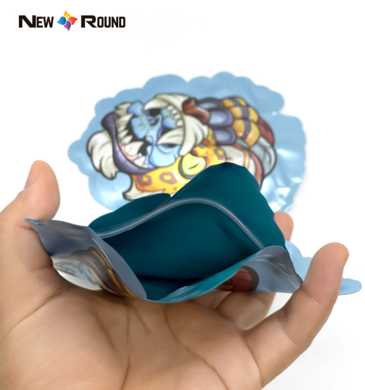 Forme personnalisée de haute qualité Mylar Ziplock sac pochette emballage alimentaire