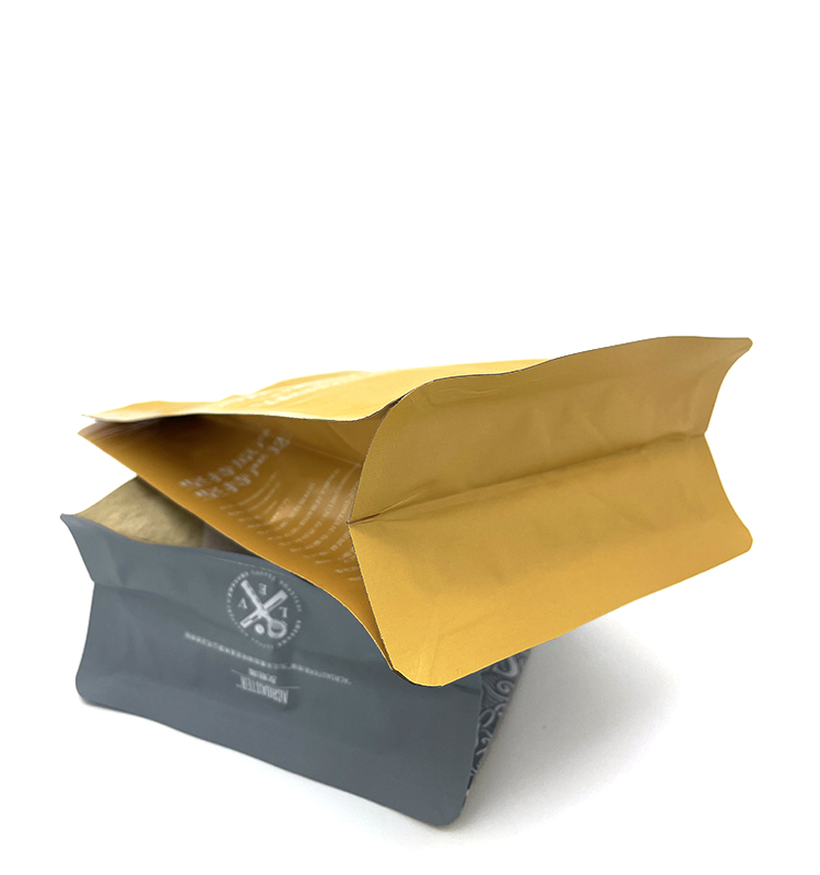 Sacs d'emballage résistants à l'humidité de grain de café d'arabica d'odeur de nourriture noire d'aluminium de gousset latéral