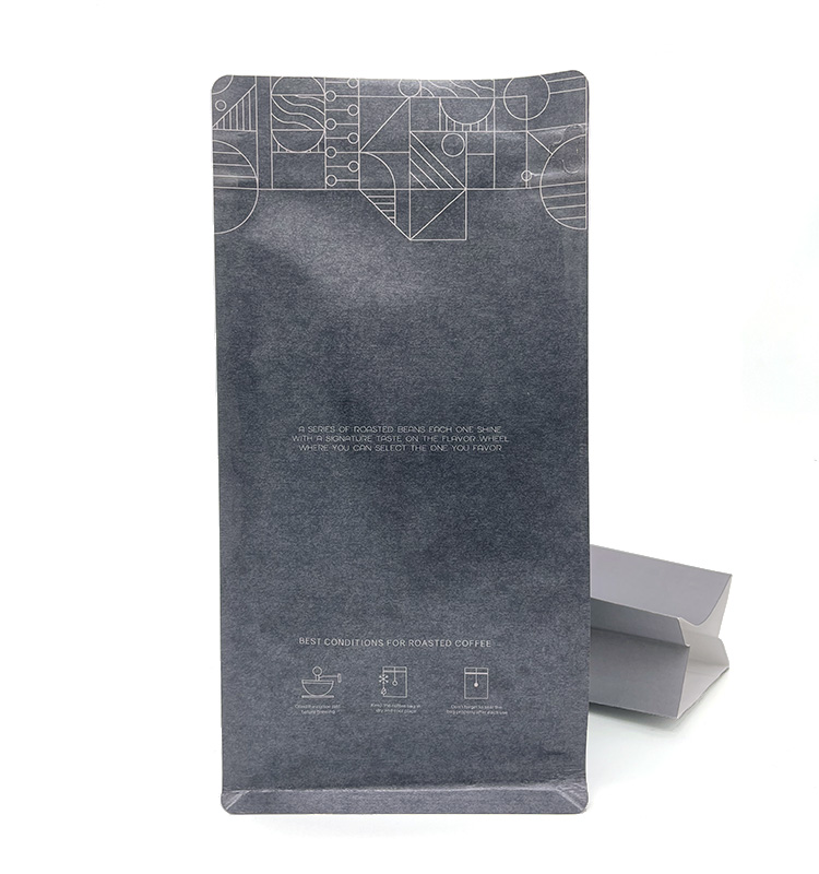 Sacs de grains de café à gousset latéral en aluminium, Valve, vente en gros, qualité, sac de café abordable