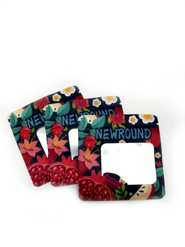 Pochette à fond plat de conception personnalisée avec fermeture à glissière latérale