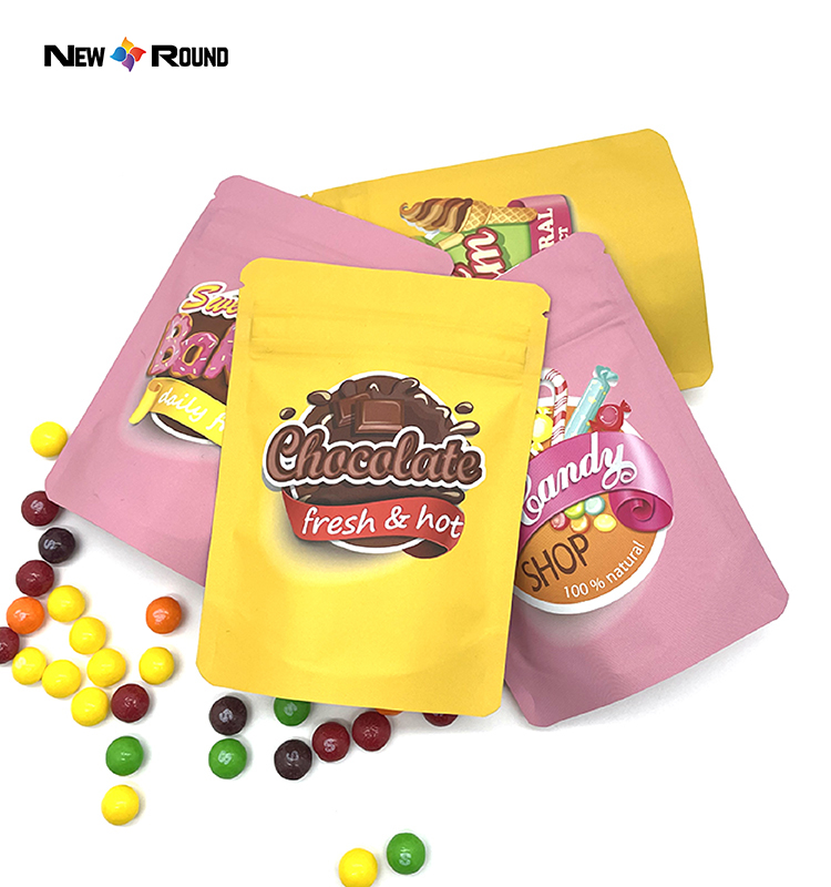 3.5 Mylar Cookies Emballage Plastique Beurre de Cacahuète Breathe Pochette Anti-Odeur Voyage Mylar Sac