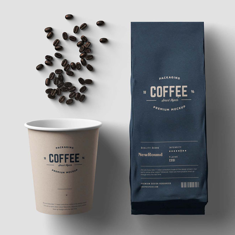 Sacs à double usage compostables pour café et collations