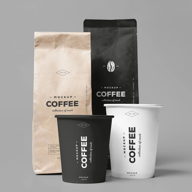 Sacs à double usage compostables pour café et collations