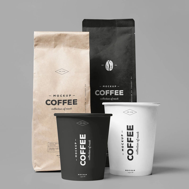 Sacs à double usage compostables pour café et collations