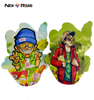 Poche en forme d'homme en plastique zip-lock empaquetant des sacs faits sur commande de forme de nourriture