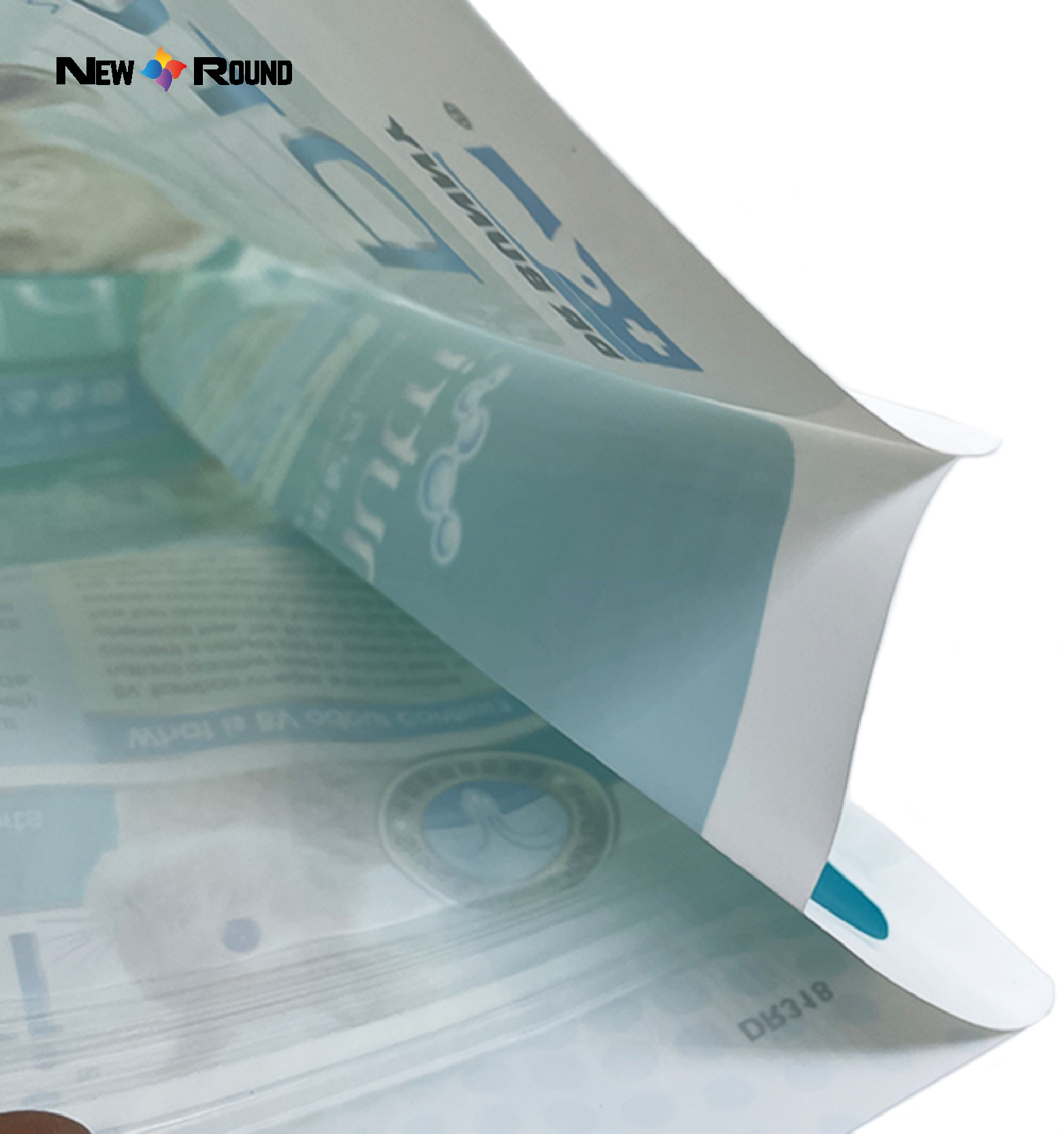 Poche à fond plat de sac zip-lock d'emballage en plastique de catégorie imprimée par coutume pour l'aliment pour animaux familiers