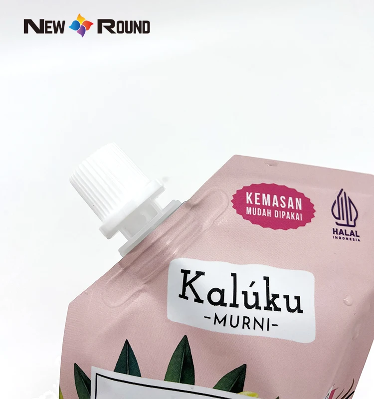Sachets en plastique personnalisés, pochette transparente à bec, petits sachets pour boissons claires